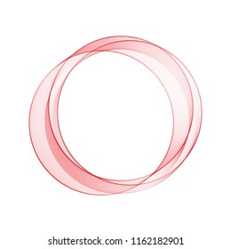 Abstract red circle. advertising layout