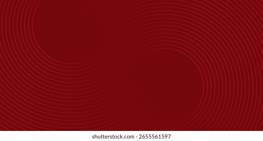 Fundo de círculo vermelho abstrato com formas dinâmicas simples abstrato