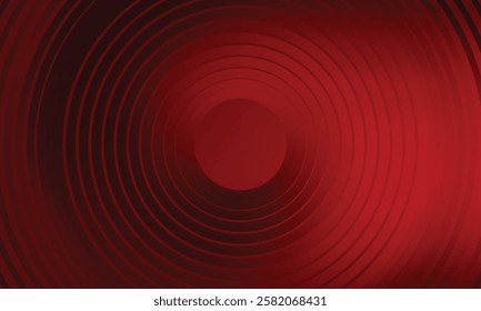 Abstract red circle background. Vector