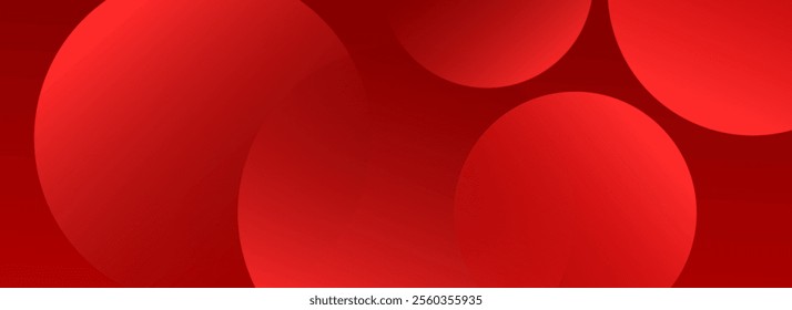 Abstract red circle geometric background with dynamic shapes and gradients. Ideal for posters, banners, presentations, websites, and modern graphic design projects.