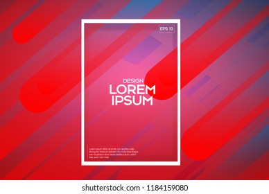 Abstract red circle geometric pattern design and background. Use for modern design.Futuristic design posters. Eps10 vector.