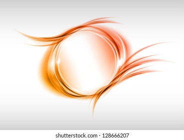 abstract red circle on the white background