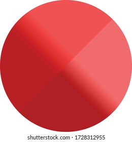 Abstract of red circle on white background