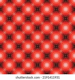 abstract red circle seamless pattern background, ethnic art fabric textile graphic decoration fashion colorful.