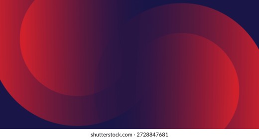 Círculos rojos Abstractas sobre fondo azul oscuro del degradado con el resplandor suave para el diseño moderno