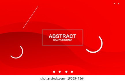 Abstract red color background. Dynamic shapes composition. Eps10 vector
