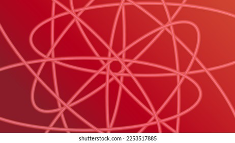 Abstract red color background. Dynamic shapes composition. Eps10 vector
