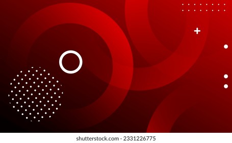 Resumen del fondo de color rojo. Composición dinámica de formas. Carteles de diseño futurista. Vector Eps10