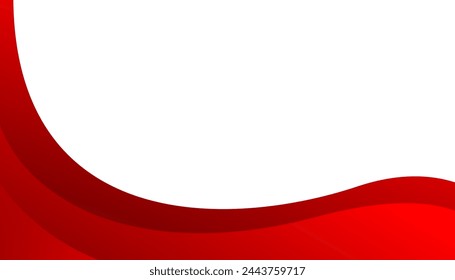 Abstract red color background. Dynamic shapes composition. Dynamic sound wave. Design element. Vector illustration