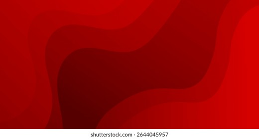 Abstract red color background. Dynamic shapes composition. Eps10 vector