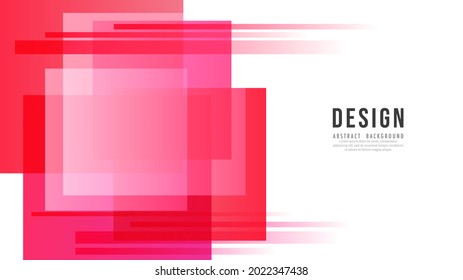 Abstract Red Color background, squares of various sizes stacked together , Flat Modern design for presentation , illustration Vector EPS 10