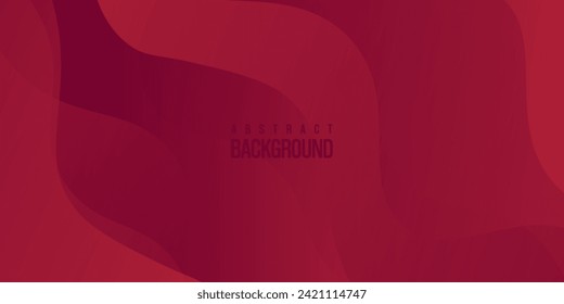 Abstract red color background,red wave gradient background