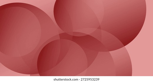 Abstractas Fondo de círculos de color rojo con capa de superposición.