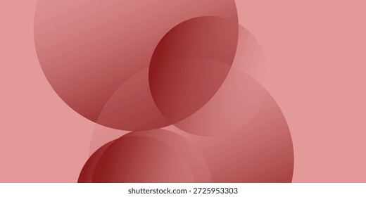 Abstractas Fondo de círculos de color rojo con capa de superposición.