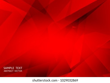 Abstract red color geometric vector background with copy space eps10