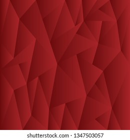 Abstract red color pattern of geometric shapes, Geometric triangular background, vector