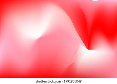 Abstract red color and pink dynamic of shape