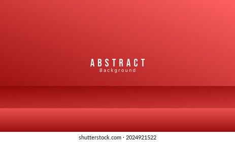 Abstract red color product display with copy space for display of content  for text  , Flat Modern design for presentation , illustration Vector EPS 10