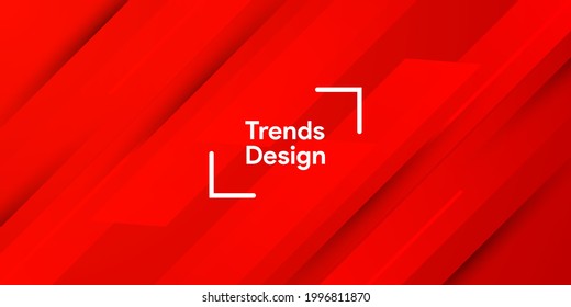 Abstract red color with shape stripe on white background for presentation, cover, banner, namecard in moern creative design