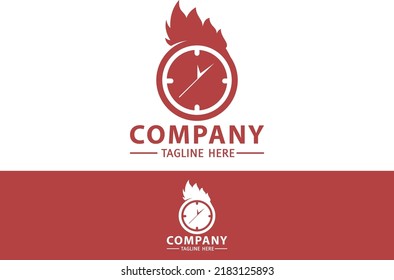 Resumen Color rojo Diseño de logotipo de pollo sencillo