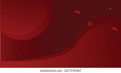 Resumen de color rojo ilustración vectorial formas geométricas diseño de ondas de fondo.