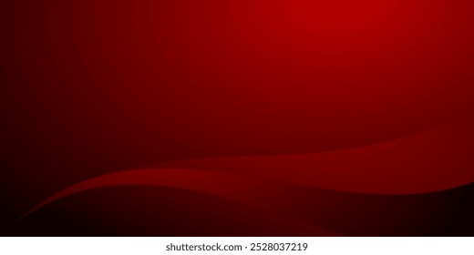 Abstrakte rote Farbe Welle modernen Luxus weiche Textur mit glatten und sauberen Vektorhintergrund Illustration.