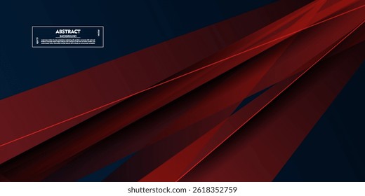Abstract red colored triangle background. Red overlapping triangle pattern with background. Vector Eps10