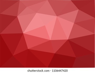 abstract red colorful geometric background.low poly pattern vector