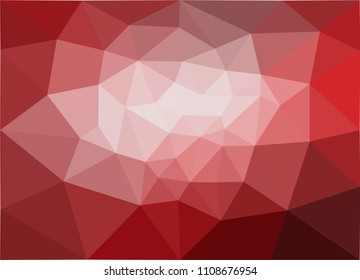 abstract red colorful geometric background.polygon origami pattern vector