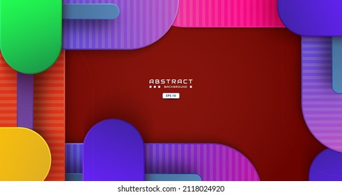 abstract red and colorful gradient background, abstract overlapping digital background.