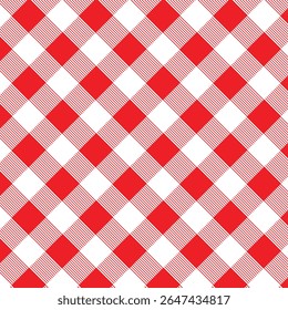 cor vermelha abstrata Lumberjack xadrez padrão sem emenda, papel de parede repetitivo de tweed Checkered. fio de tecido e design de amostra têxtil