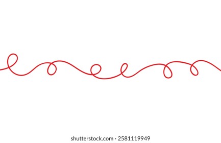 abstract red curly line design suitable for background.