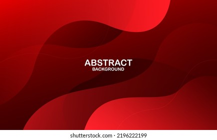 Abstract red curve background. Vector illustration