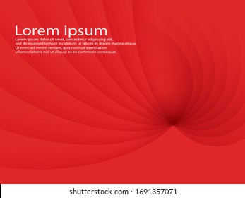 abstract red curve blend with text 