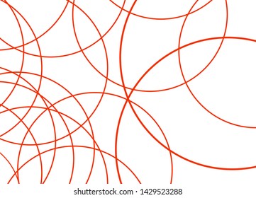 Abstract Red Curve Line White Background Stock Vector (Royalty Free ...