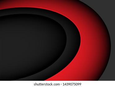 Abstract red curve on grey with blank space design modern futuristic background vector illustration.