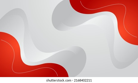 abstract red curve on white background. vector illustration