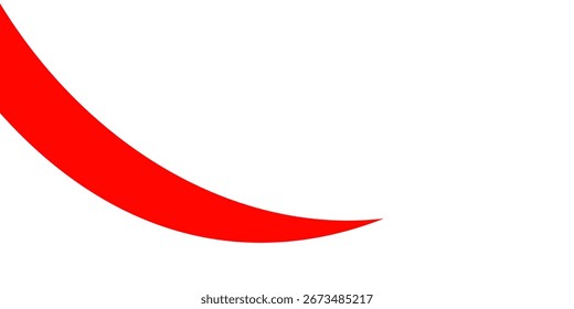 Curva roja Abstractas en el fondo blanco para los conceptos de diseño moderno Vector eps10