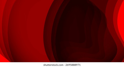 Abstract red curve wave design soft smooth modern beautiful luxury background vector