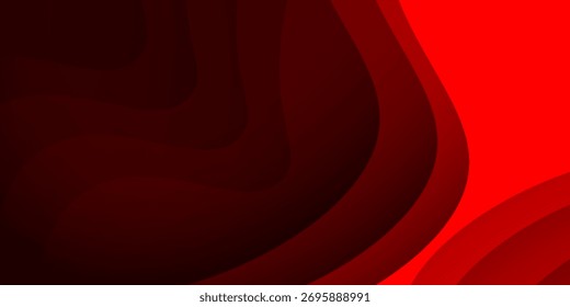 Abstrato vermelho curva onda design suave suave moderno bonito vetor de fundo de luxo