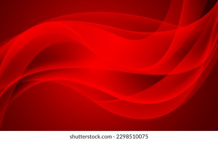 Abstract red curve wave fluid aqua light smooth design modern futuristic background vector illustration.