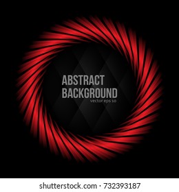 Abstract Red Cycle Textured Background Vector Design with Space For Text Title