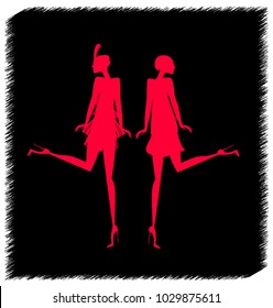 abstract red dance
