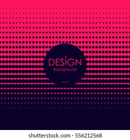 Abstract red and dark blue halftone background. Vector illustration.