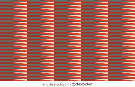 Abstract red and dark blue lines pattern background. 3d seamless geometric rectangle wallpaper. Illustration for wrapping paper, design element, fashion, texture, background, fabric.