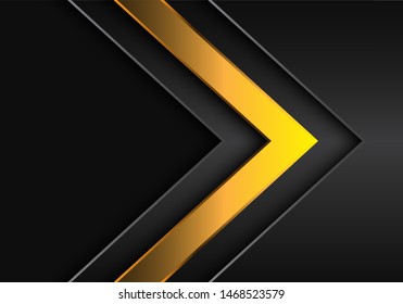 Abstract red dark yellow arrow direction with grey blank space design modern futuristic background vector illustration.