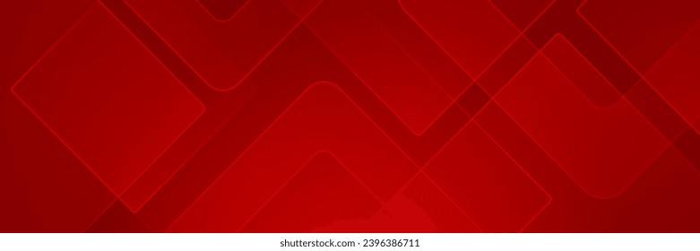 Abstract red deometric banner design background
