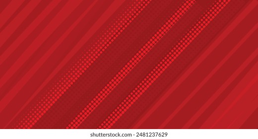 Abstract red deometric banner design background