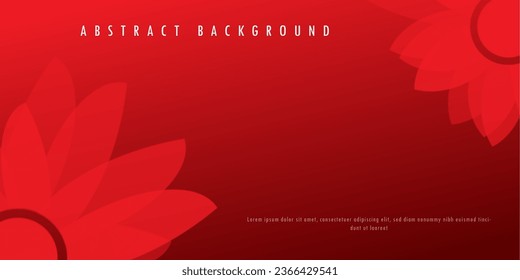 Abstract red diagonal geometric shape background. Modern flower type design elements. Suit for poster, banner, digital background, and website,  Vector illustration