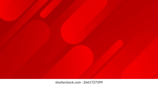 Abstractas fondo de forma geométrica diagonal roja con líneas brillantes. Modernos Elementos de diseño de líneas redondeadas. Traje para el cartel, Anuncio, folleto, corporativo, presentación, Sitio web, volante. Ilustración vectorial